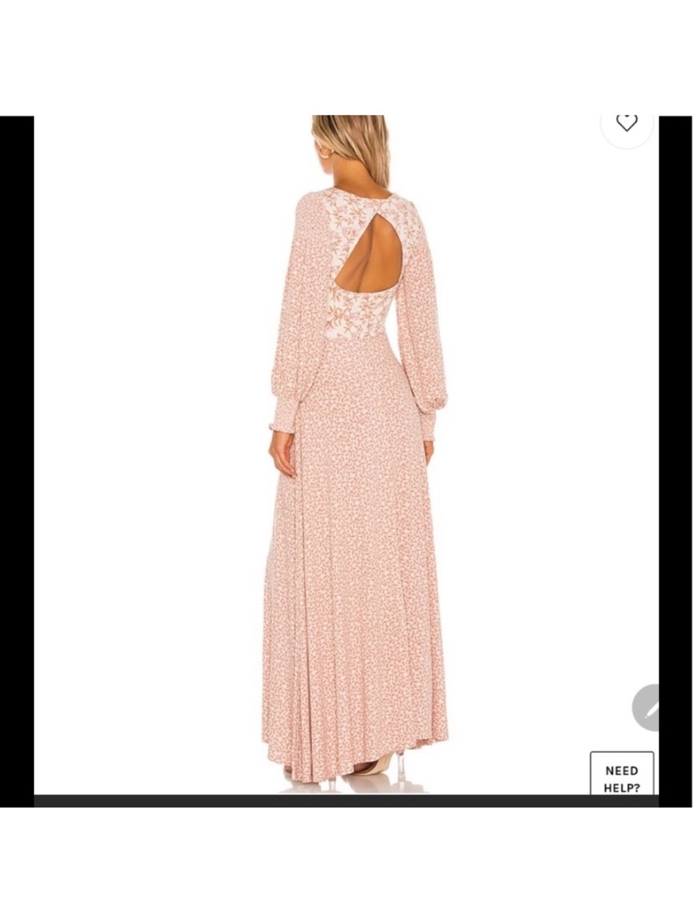 Free People Pink Love Story Maxi Dress Medium Romantic Dreamy - Picture 5 of 14